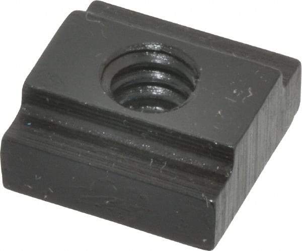 Gibraltar - 1/4-20 Blind Tapped T Slot Nut - 5/16" Slot Width, 9/16 x 3/16" Base Width x Height, 9/16 x 1/4" OAL x Height - USA Tool & Supply