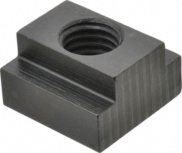 Gibraltar - 5/8-11 Blind Tapped T Slot Nut - 3/4" Slot Width, 1-1/4 x 15/32" Base Width x Height, 1-1/4 x 3/4" OAL x Height - USA Tool & Supply