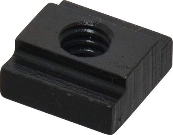 Gibraltar - 1/4-20 Tapped Through T Slot Nut - 5/16" Slot Width, 9/16 x 3/16" Base Width x Height, 9/16 x 1/4" OAL x Height - USA Tool & Supply