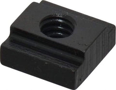 Gibraltar - 1/4-20 Tapped Through T Slot Nut - 5/16" Slot Width, 9/16 x 3/16" Base Width x Height, 9/16 x 1/4" OAL x Height - USA Tool & Supply