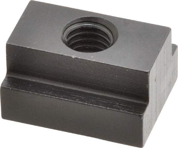 Gibraltar - 3/8-16 Tapped Through T Slot Nut - 9/16" Slot Width, 7/8 x 11/32" Base Width x Height, 1-1/8 x 5/8" OAL x Height - USA Tool & Supply