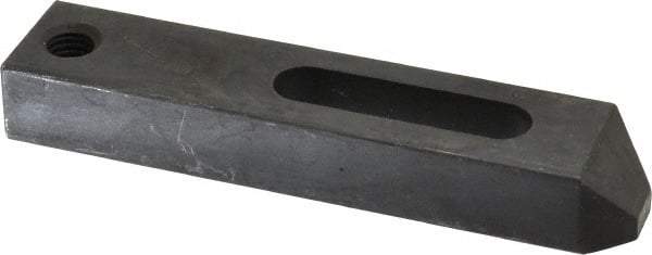 Gibraltar - 17/32" Stud, Carbon Steel, Strap Clamp - 2" Travel, 6" OAL x 1-1/4" Wide x 7/8" High, Black Oxide Finish, Tapered Nose - USA Tool & Supply