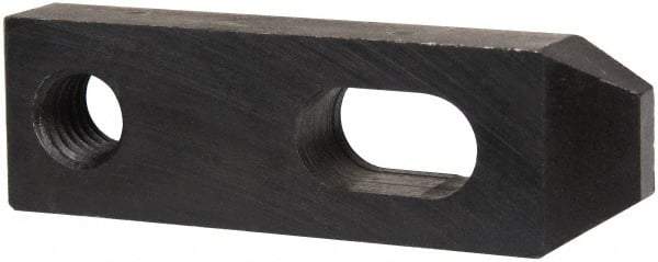 Gibraltar - 21/32" Stud, Carbon Steel, Strap Clamp - 1/2" Travel, 4" OAL x 1-1/4" Wide x 5/8" High, Black Oxide Finish, Tapered Nose - USA Tool & Supply