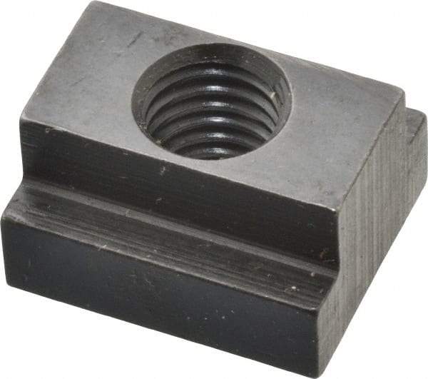 Gibraltar - M10x1.50 Tapped Through T Slot Nut - 1/2" Slot Width, 19 x 7mm Base Width x Height, 22 x 13mm OAL x Height - USA Tool & Supply