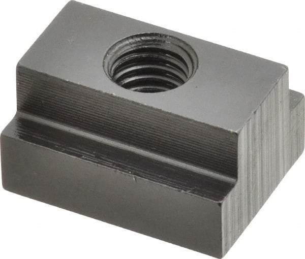 Gibraltar - M10x1.50 Tapped Through T Slot Nut - 9/16" Slot Width, 22 x 9mm Base Width x Height, 29 x 16mm OAL x Height - USA Tool & Supply