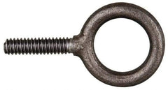 Gibraltar - 9,000 Lb Capacity, Steel, 1-14 Thread, Fixed Lifting Eye Bolt - Fully Threaded, 2-1/2" Shank, 2-1/2" Thread Length, Shoulder - USA Tool & Supply