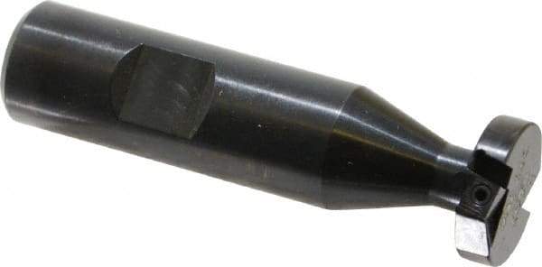 Cutting Tool Technologies - 1/4 Inch Cutting Width, 0.89 Inch Cutting Diameter, 2 Cutter Inserts, 3/4 Inch Shank Diameter, 1215 Insert Style, Indexable Keyseat Cutter - Inch Long Shank - USA Tool & Supply