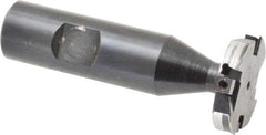 Cutting Tool Technologies - 1/4 Inch Cutting Width, 1.265 Inch Cutting Diameter, 4 Cutter Inserts, 3/4 Inch Shank Diameter, 1215 Insert Style, Indexable Keyseat Cutter - Inch Long Shank - USA Tool & Supply