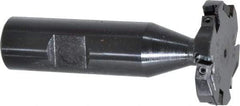 Cutting Tool Technologies - 1/4 Inch Cutting Width, 1.515 Inch Cutting Diameter, 6 Cutter Inserts, 3/4 Inch Shank Diameter, 1215 Insert Style, Indexable Keyseat Cutter - Inch Long Shank - USA Tool & Supply