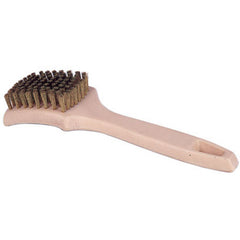 Small Tire Cleaning Brush, Brass Wire Fill - USA Tool & Supply