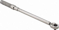 Proto - 1/2" Drive Micrometer Type Ratchet Head Torque Wrench - 40 N/m to 200 N/m Torque, 21-1/2" OAL, Ratchet Head - USA Tool & Supply