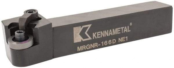 Kennametal - MRGN, Right Hand Cut, 15° Lead Angle, 1" Shank Height x 1" Shank Width, Negative Rake Indexable Turning Toolholder - 6" OAL, RN..64 Insert Compatibility, Series Kenloc - USA Tool & Supply