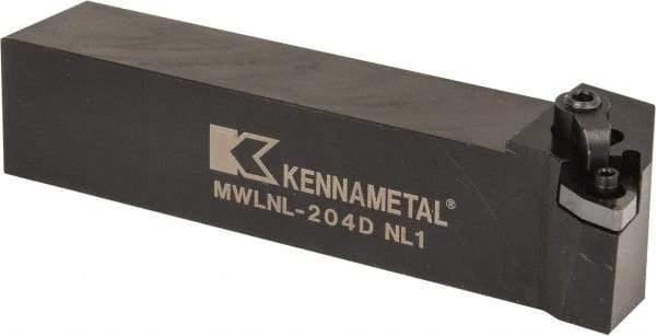 Kennametal - MWLN, Left Hand Cut, 5° Lead Angle, 1-1/4" Shank Height x 1-1/4" Shank Width, Negative Rake Indexable Turning Toolholder - 6" OAL, WN..43. Insert Compatibility, Series Kenloc - USA Tool & Supply