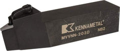 Kennametal - MVVN, Neutral Cut, 0° Lead Angle, 1-1/4" Shank Height x 1-1/4" Shank Width, Negative Rake Indexable Turning Toolholder - 6" OAL, VN..33. Insert Compatibility, Series Kenloc - USA Tool & Supply