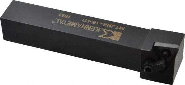 Kennametal - MTJN, Right Hand Cut, 3° Lead Angle, 1" Shank Height x 1" Shank Width, Negative Rake Indexable Turning Toolholder - 6" OAL, TN..43. Insert Compatibility, Series Kenloc - USA Tool & Supply
