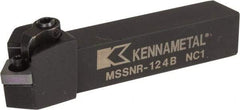 Kennametal - MSSN, Right Hand Cut, 45° Lead Angle, 3/4" Shank Height x 3/4" Shank Width, Negative Rake Indexable Turning Toolholder - 4-1/2" OAL, SN..43. Insert Compatibility, Series Kenloc - USA Tool & Supply