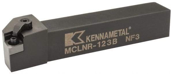 Kennametal - MCLN, Right Hand Cut, 5° Lead Angle, 3/4" Shank Height x 3/4" Shank Width, Negative Rake Indexable Turning Toolholder - 4-1/2" OAL, CN..32. Insert Compatibility, Series Kenloc - USA Tool & Supply