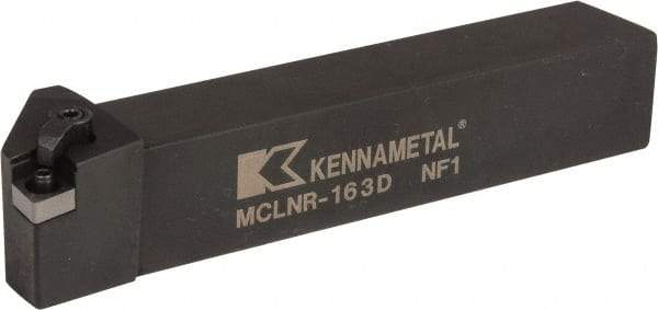 Kennametal - MCLN, Right Hand Cut, 5° Lead Angle, 1" Shank Height x 1" Shank Width, Negative Rake Indexable Turning Toolholder - 6" OAL, CN..32. Insert Compatibility, Series Kenloc - USA Tool & Supply