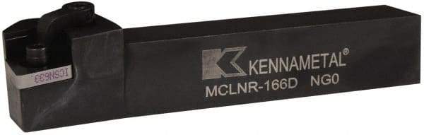 Kennametal - MCLN, Right Hand Cut, 5° Lead Angle, 1" Shank Height x 1" Shank Width, Negative Rake Indexable Turning Toolholder - 6" OAL, CN..64. Insert Compatibility, Series Kenloc - USA Tool & Supply
