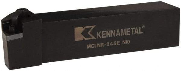Kennametal - MCLN, Right Hand Cut, 5° Lead Angle, 1-1/2" Shank Height x 1-1/2" Shank Width, Negative Rake Indexable Turning Toolholder - 7" OAL, CN..54. Insert Compatibility, Series Kenloc - USA Tool & Supply