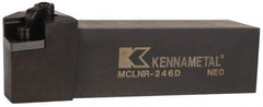 Kennametal - MCLN, Right Hand Cut, 5° Lead Angle, 1-1/2" Shank Height x 1-1/2" Shank Width, Negative Rake Indexable Turning Toolholder - 6" OAL, CN..64. Insert Compatibility, Series Kenloc - USA Tool & Supply