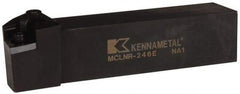 Kennametal - MCLN, Right Hand Cut, 5° Lead Angle, 1-1/2" Shank Height x 1-1/2" Shank Width, Negative Rake Indexable Turning Toolholder - 7" OAL, CN..64. Insert Compatibility, Series Kenloc - USA Tool & Supply
