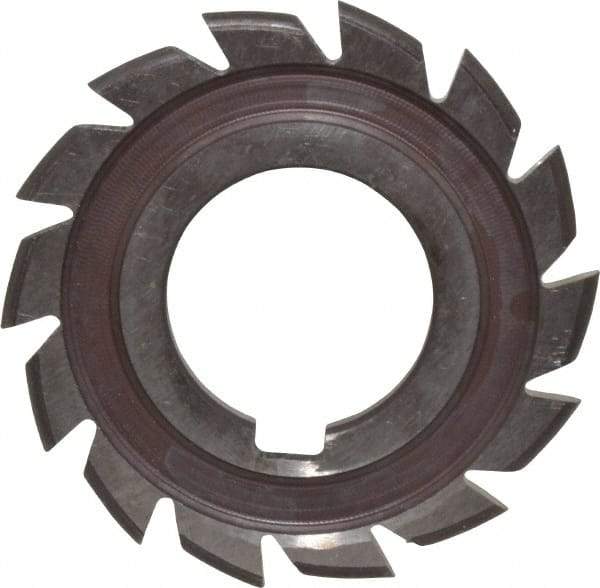 Made in USA - 1/16" Radius, 1/8" Circle Diam, 2-1/4" Cutter Diam, Arbor Connection, Convex Radius Cutter - High Speed Steel, Uncoated, Form Relieved, 12 Teeth - USA Tool & Supply