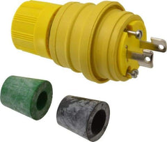 Value Collection - 125 Volt, 15 Amp, L1-15 Configuration, Industrial Grade, Ungrounded Plug - 2 Poles, IP67 - USA Tool & Supply