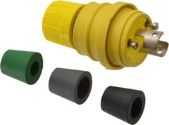 Value Collection - 250 Volt, 20 Amp, L2-20 Configuration, Industrial Grade, Ungrounded Plug - 2 Poles, IP67 - USA Tool & Supply