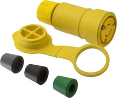 Value Collection - 250 VAC, 20 Amp, L2-20 Configuration, Industrial Grade, Ungrounded Connector - 1 Phase, 2 Poles, IP67 - USA Tool & Supply