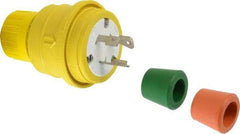 Value Collection - 250 Volt, 20 Amp, L6-20 Configuration, Industrial Grade, Ungrounded Plug - 2 Poles, IP67 - USA Tool & Supply
