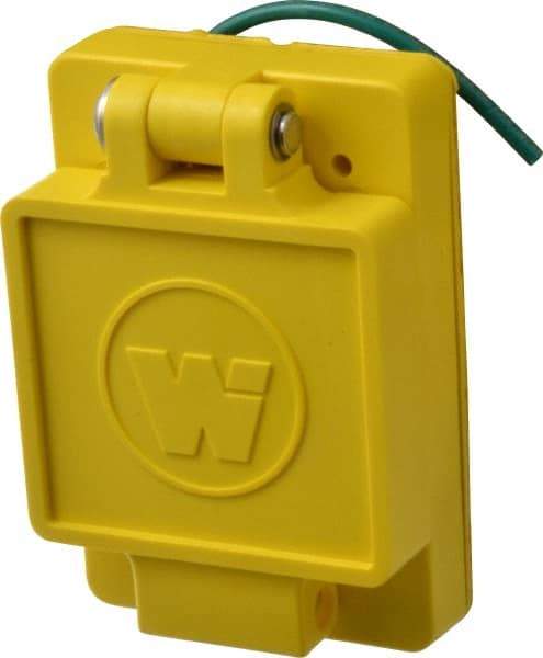 Value Collection - 250 VAC, 30 Amp, L6-30R NEMA, Ungrounded Receptacle - 2 Poles, 3 Wire, Female End, Yellow - USA Tool & Supply