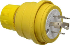 Value Collection - 125/250 Volt, 20 Amp, L14-20 Configuration, Industrial Grade, Ungrounded Plug - 3 Poles, IP67 - USA Tool & Supply