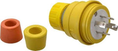Value Collection - 125/250 Volt, 30 Amp, L14-30 Configuration, Industrial Grade, Ungrounded Plug - 3 Poles, IP67 - USA Tool & Supply