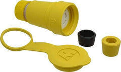 Value Collection - 125/250 Volt, 30 Amp, L14-30 Configuration, Industrial Grade, Ungrounded Connector - 3 Poles, IP67 - USA Tool & Supply