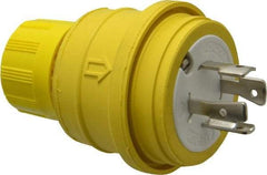 Value Collection - 250 Volt, 20 Amp, L15-20 Configuration, Industrial Grade, Ungrounded Plug - 3 Poles, IP67 - USA Tool & Supply
