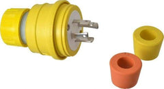 Value Collection - 250 Volt, 30 Amp, L15-30 Configuration, Industrial Grade, Ungrounded Plug - 3 Poles, IP67 - USA Tool & Supply