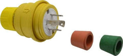 Value Collection - 480 VAC, 20 Amp, L16-20 Configuration, Industrial Grade, Plug - 3 Phase, 3 Poles, IP67 - USA Tool & Supply