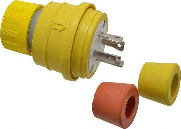 Value Collection - 480 Volt, 30 Amp, L16-30 Configuration, Industrial Grade, Ungrounded Plug - 3 Poles, IP67 - USA Tool & Supply