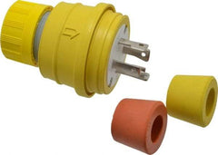 Value Collection - 480 Volt, 30 Amp, L16-30 Configuration, Industrial Grade, Ungrounded Plug - 3 Poles, IP67 - USA Tool & Supply