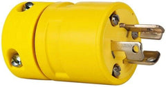 Value Collection - 125 Volt, 15 Amp, L5-15 Configuration, Industrial Grade, Ungrounded Plug - 2 Poles - USA Tool & Supply