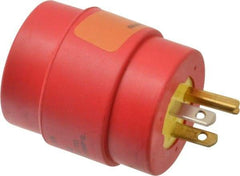 Woodhead Electrical - 1 Outlet, 125 VAC, 15 Amp, Red/Yellow, Single Outlet Adapter - 5-15, L5-20 NEMA Configuration, CSA Certified, CSA File LR6837, UL File E10176 - USA Tool & Supply