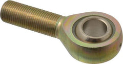 Alinabal - 5/8" ID, 1-1/2" Max OD, 7,100 Lb Max Static Cap, Spherical Rod End - 5/8-18 LH, 7/8" Shank Diam, 1-5/8" Shank Length, Steel with Molded Nyloy Raceway - USA Tool & Supply