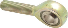 Alinabal - 3/8" ID, 1" Max OD, 3,250 Lb Max Static Cap, Spherical Rod End - 3/8-24 LH, 0.562" Shank Diam, 1-1/4" Shank Length, Steel with Molded Nyloy Raceway - USA Tool & Supply