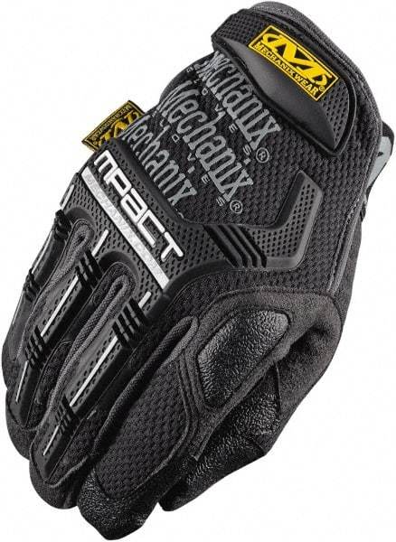 Mechanix Wear - Size M (9) Synthetic Leather/Spandex/Lycra/TPR Anti-Vibration/Impact Protection Work Gloves - For Mechanic's & Lifting, Uncoated, Hook & Loop Cuff, Full Fingered, Blue, Paired - USA Tool & Supply