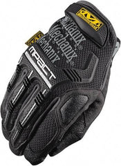 Mechanix Wear - Size M (9) Synthetic Leather/Spandex/Lycra/TPR Anti-Vibration/Impact Protection Work Gloves - For Mechanic's & Lifting, Uncoated, Hook & Loop Cuff, Full Fingered, Blue, Paired - USA Tool & Supply