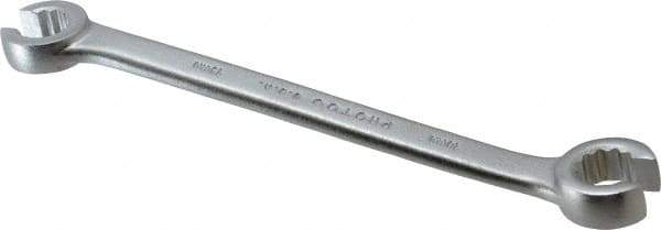 Proto - 13 x 14mm, Chrome Finish, Open End Flare Nut Wrench - 12 Points, 7-17/32" OAL, Steel, Double End Head - USA Tool & Supply