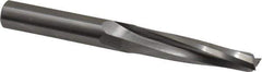 Onsrud - 1/2" Cutting Diam x 2-1/8" Length of Cut, 2 Flute, Upcut Spiral Router Bit - Uncoated, Right Hand Cut, Solid Carbide, 4-1/2" OAL x 1/2" Shank Diam, Double Edge, 11° Helix Angle - USA Tool & Supply