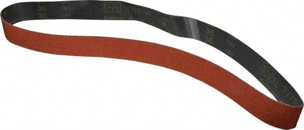 3M - 2" Wide x 60" OAL, 36 Grit, Ceramic Abrasive Belt - Ceramic, Very Coarse, Coated, YF Weighted Cloth Backing, Wet/Dry, Series 777F - USA Tool & Supply