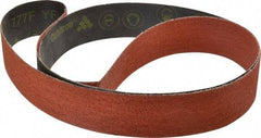 3M - 2" Wide x 72" OAL, 36 Grit, Ceramic Abrasive Belt - Ceramic, Very Coarse, Coated, YF Weighted Cloth Backing, Wet/Dry, Series 777F - USA Tool & Supply